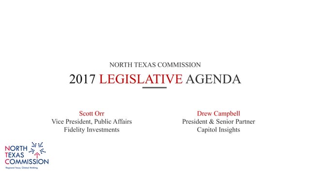 2017 Legislative Agenda