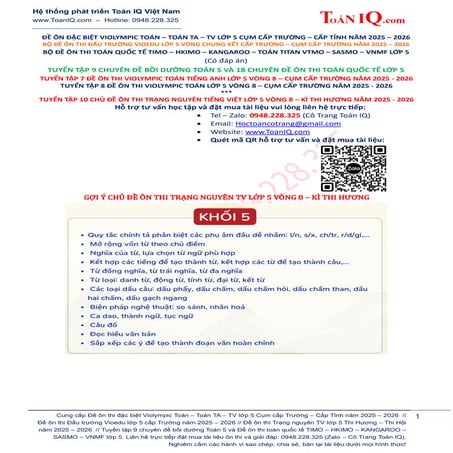 Cẩm nang Trạng Nguyên Tiếng Việt lớp 3 | PDF