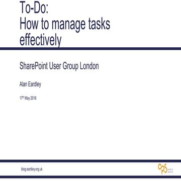 To Do: How to manage tasks effectively