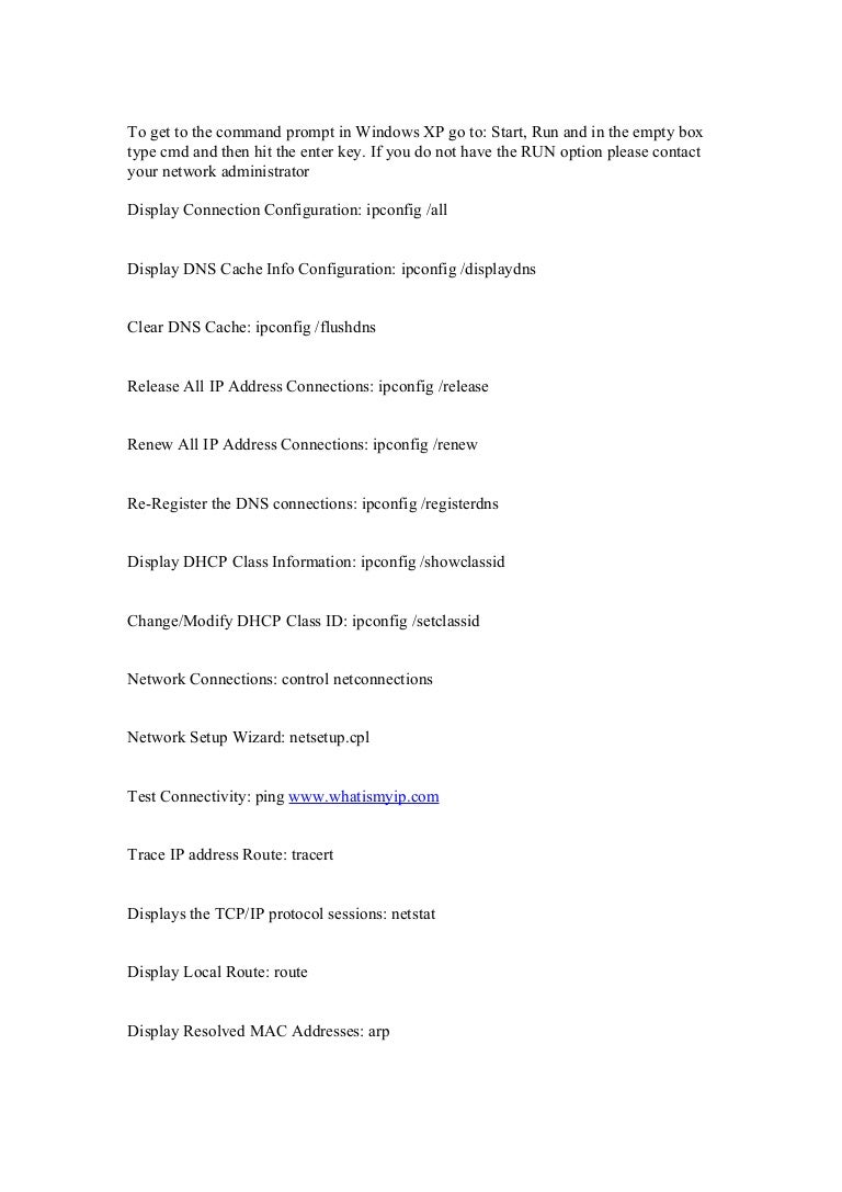 To Get To The Command Prompt In Windows Xp Go To