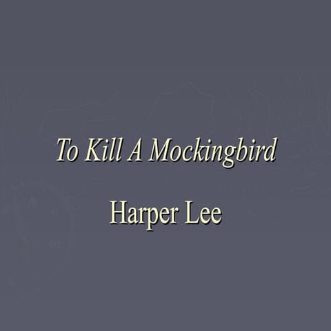 To kill-a-mockingbird