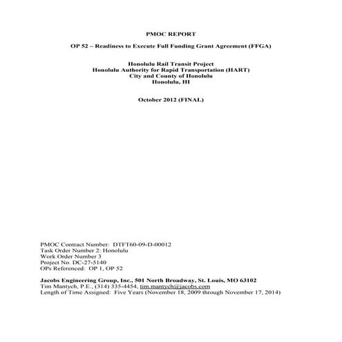 PMOC Readiness Report Oct 2012