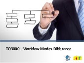 TO3000 - Workflow Modes Difference