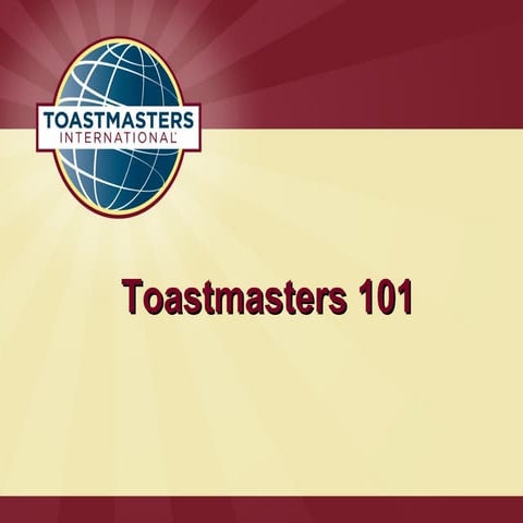 Toastmasters 101