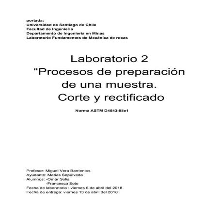 Informe preparacion de testigos