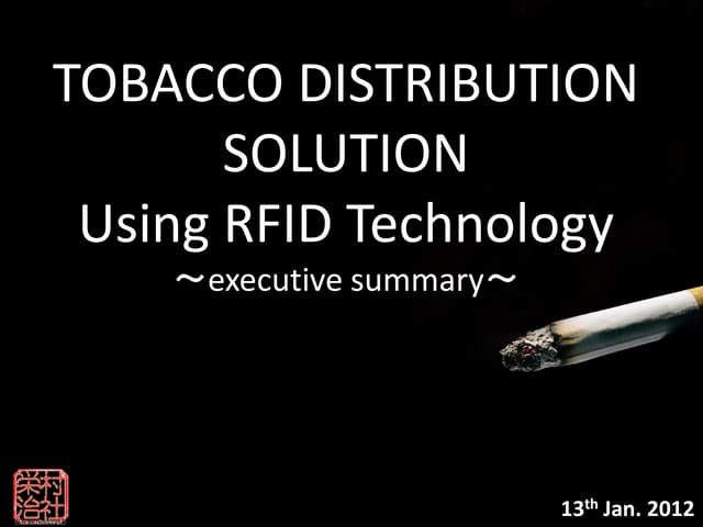 TOBACCO DISTRIBUTION SOLUTION Using...