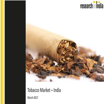 Tobacco market in india 2017 - Sample