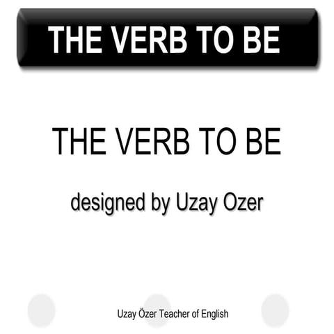 To be (ppt presentation)