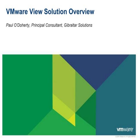 VMworld Revisited; VMware View & vSphere 4.1