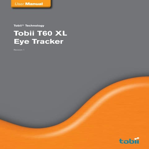 Tobii T60 Xl User Manual S