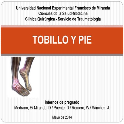 Tobillo y pie