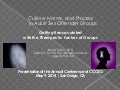 Culture, Norms, and Process in Adult Sex Offender Groups: Getting Reacquainted with the Therapeutic Factors of Groups