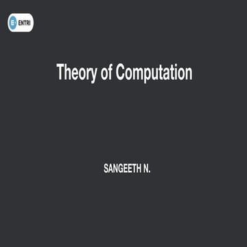theory of computation notes. introduction and mcq points | PPT