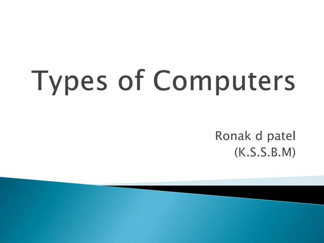 Types of computer