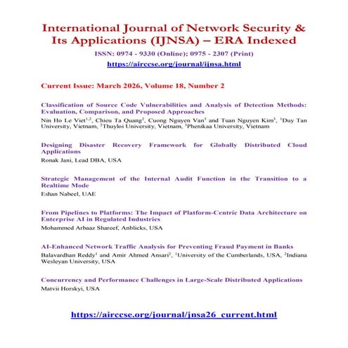 International Journal of Network Security & Its Applications (IJNSA ...
