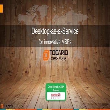 Desktop-as-a-Service for innovative MSPs