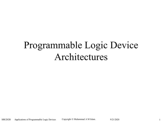Tocci chapter 13 applications of programmable logic devices extended