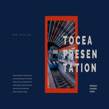 Tocea Presentation : Dark Color Theme