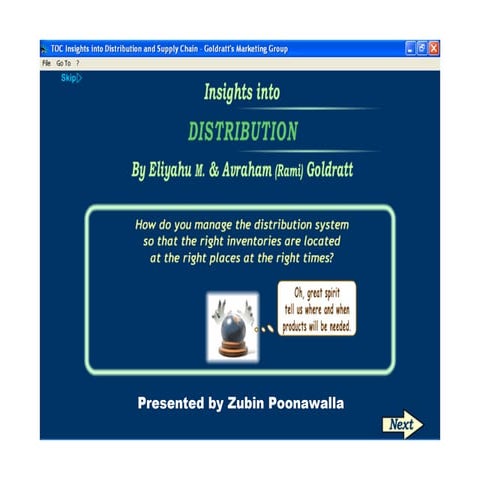 TOC insights - Distribution & Supply Chain