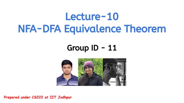 NFA DFA Equivalence theorem 