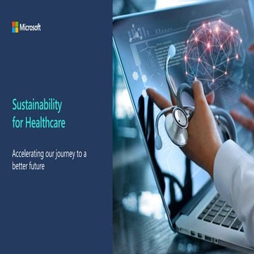 Microsoft Sustainability for Healthcare