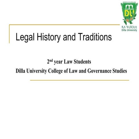 Today Legal History and Tradition Lecture ppt