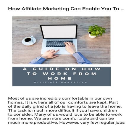 Make Money Working From Home