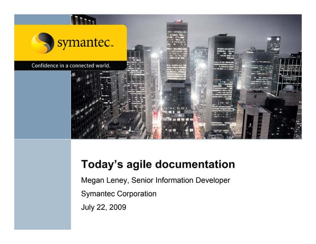 Today’s Agile Documentation