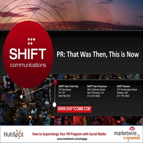 PR: That Was Then, This Is Now