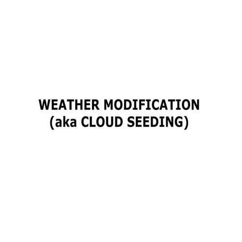 Weather Modification, Todd Flanagan