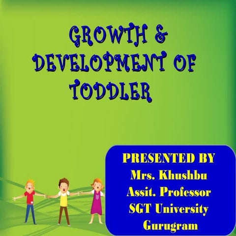 Toddler growth and development 