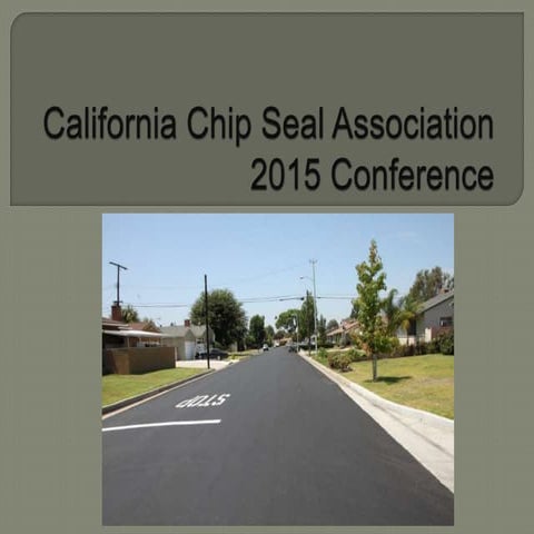 Introduction to Slurry Seal - Todd Vargason, Ergon Asphalt and Emulsions