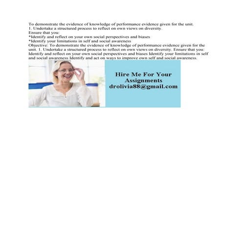 To demonstrate the evidence of knowledge of performance evidence given.pdf