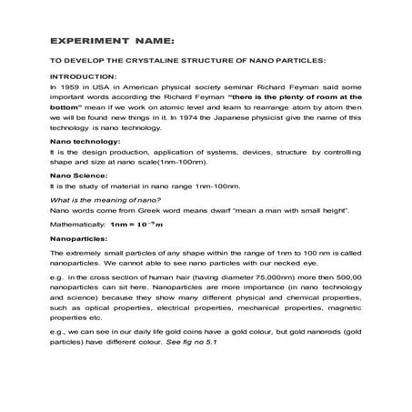 To develop the crystaline structure of nanoparticles