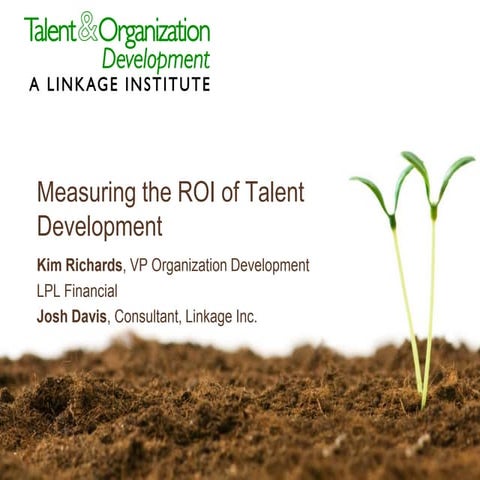 Todi presentation 2012 measuring roi talent development preso kim