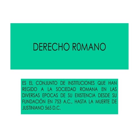 Todo de dcho romano PPT 