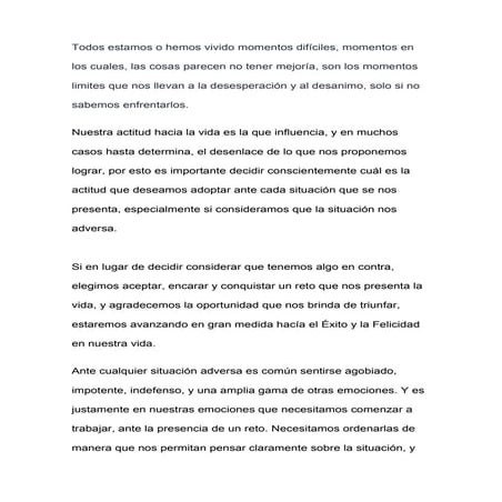 Todos Estamos O Hemos Vivido Momentos DifíCiles
