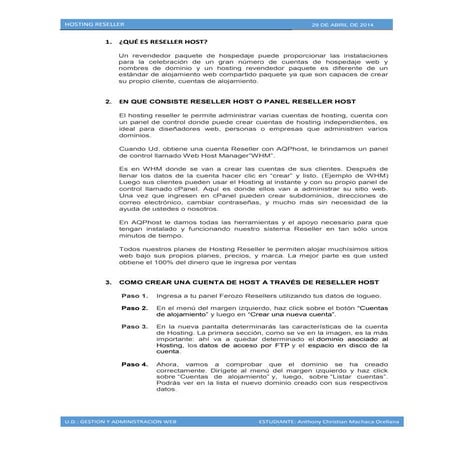 Todo sobre reseller host