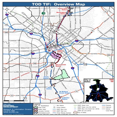 TOD TIF Map - Dallas Texas