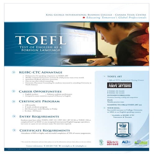 TOEFL - KGIC | PDF