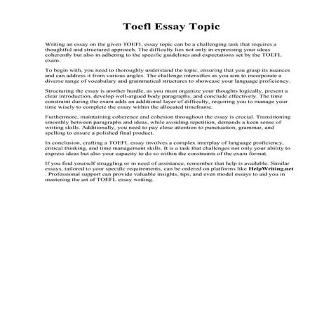 Toefl Essay Topic.pdf