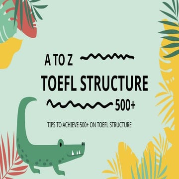 Comprehensive TOEFL Structure and Written Expression Tips for Scoring ...