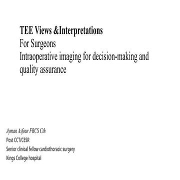 TEE VIEWS transesophageal echocardiography views.pptx