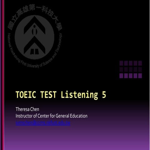 Toeic Listening 1 | PPTX