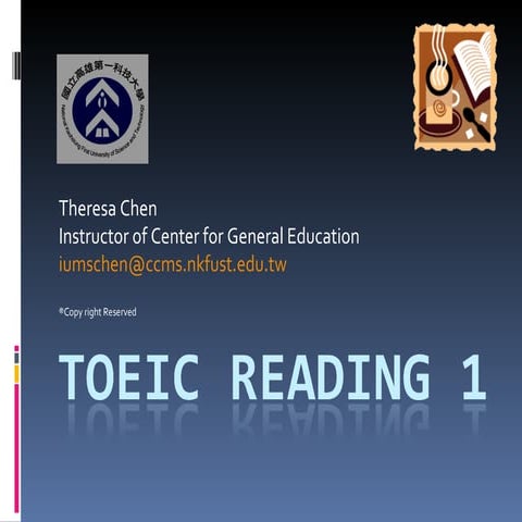 Toeic Reading 1