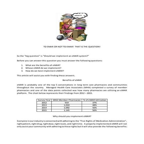 TO EMAR OR NOT TO EMAR