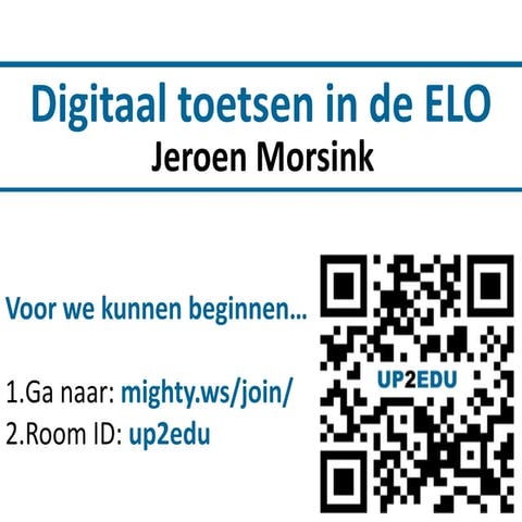 Toetsen in de elo