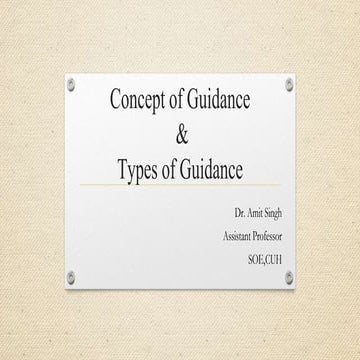 CONCEPTUAL-UNDERSTANDING OF GUIDANCE