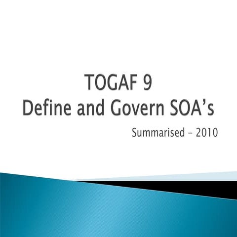TOGAF 9   Soa Governance Ver1 0