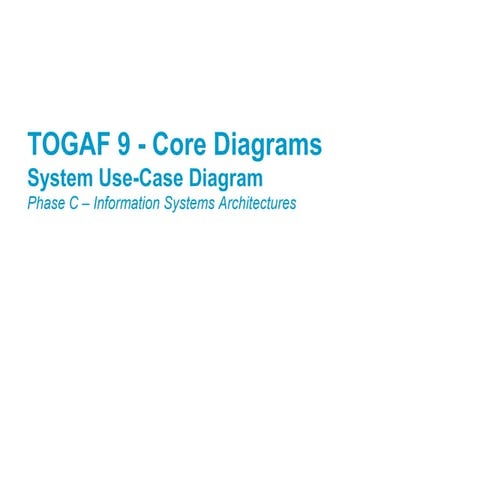 Togaf 9 template   system use case diagram